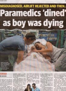 2016.05.03 Paramedics 'dined' as boy was dying | Shoalhaven | Kyran Day