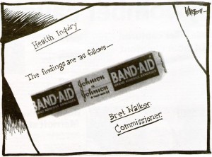 Health inquiry band-aid