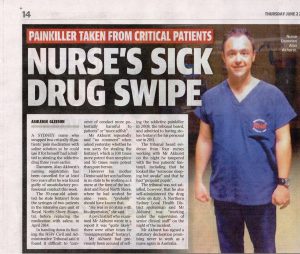 2016.06.02 Nurses's sick drug swipe | RN Dammen Alan AKHURST