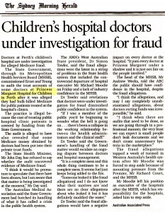 Children's hospital fraud