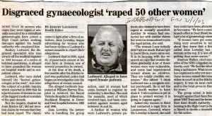 Disgraced gynae raped 50 women 755