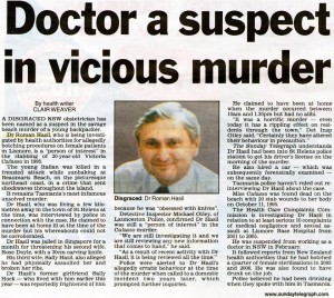 Doctor a suspect in vicious murder