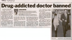 Drug-addicted doctor banned