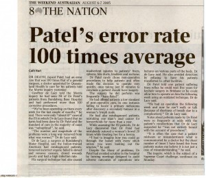 Patel error rate 708