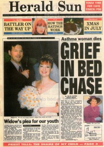 06.07.94 Herald Sun Grief in bed chase