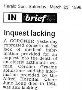 23.03.96 Inquest lacking