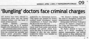 Bungling doctors face criminal charges